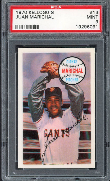 1970 Kelloggs Baseball #013 Juan Marichal Giants PSA 9 MINT 562074