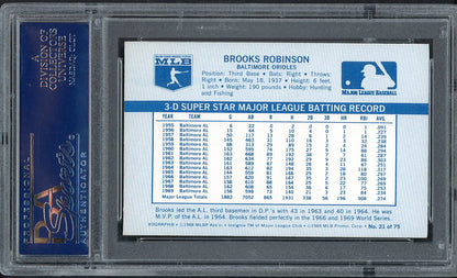 1970 Kelloggs Baseball #021 Brooks Robinson Orioles PSA 8 NM/MT 562082