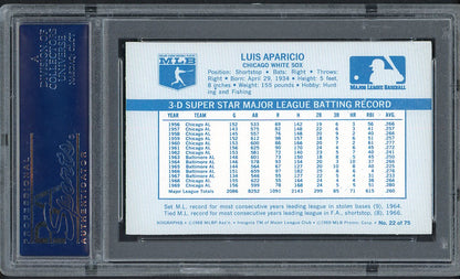1970 Kelloggs Baseball #022 Luis Aparicio White Sox PSA 8 NM/MT 562083