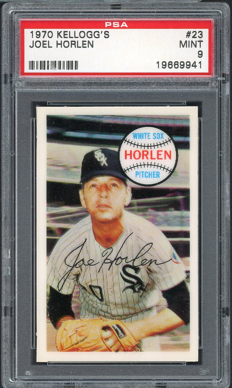 1970 Kelloggs Baseball #023 Joe Horlen White Sox PSA 9 MINT 562084