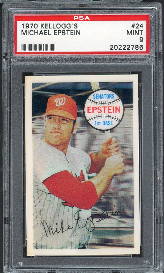 1970 Kelloggs Baseball #024 Mike Epstein Senators PSA 9 MINT 562085