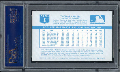 1970 Kelloggs Baseball #025 Tom Haller Dodgers PSA 9 MINT 562086