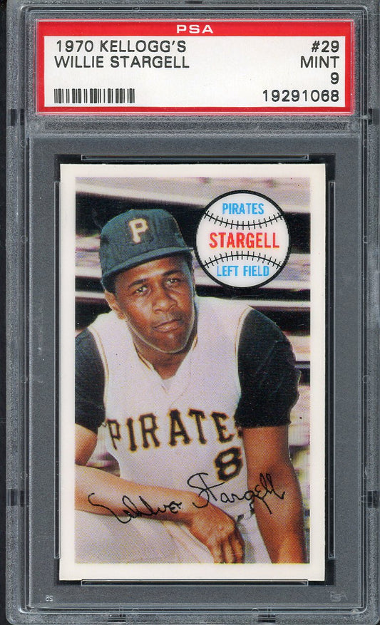 1970 Kelloggs Baseball #029 Willie Stargell Pirates PSA 9 MINT 562090