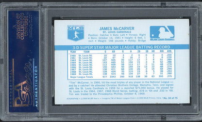 1970 Kelloggs Baseball #034 Tim McCarver Cardinals PSA 9 MINT 562095