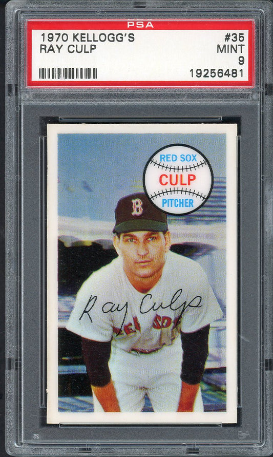 1970 Kelloggs Baseball #035 Ray Culp Red Sox PSA 9 MINT 562096