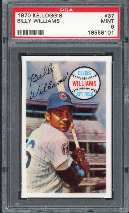 1970 Kelloggs Baseball #037 Billy Williams Cubs PSA 9 MINT 562098