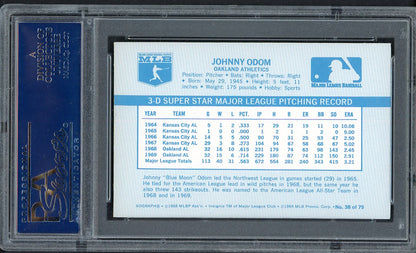 1970 Kelloggs Baseball #038 Johnny Odom A's PSA 9 MINT 562099