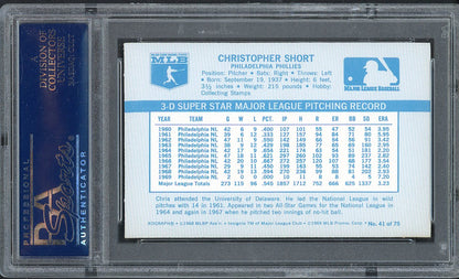 1970 Kelloggs Baseball #041 Chris Short Phillies PSA 9 MINT 562102