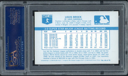 1970 Kelloggs Baseball #044 Lou Brock Cardinals PSA 9 MINT 562105