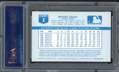 1970 Kelloggs Baseball #065 Mickey Lolich Tigers PSA 9 MINT 562126