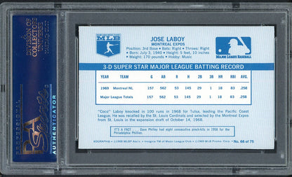 1970 Kelloggs Baseball #066 Jose Laboy Expos PSA 9 MINT 562127