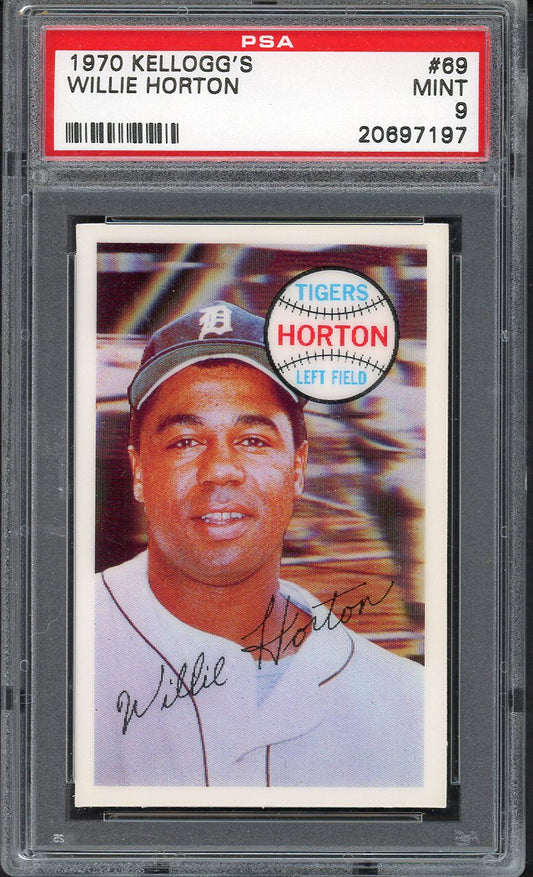 1970 Kelloggs Baseball #069 Willie Horton Tigers PSA 9 MINT 562130