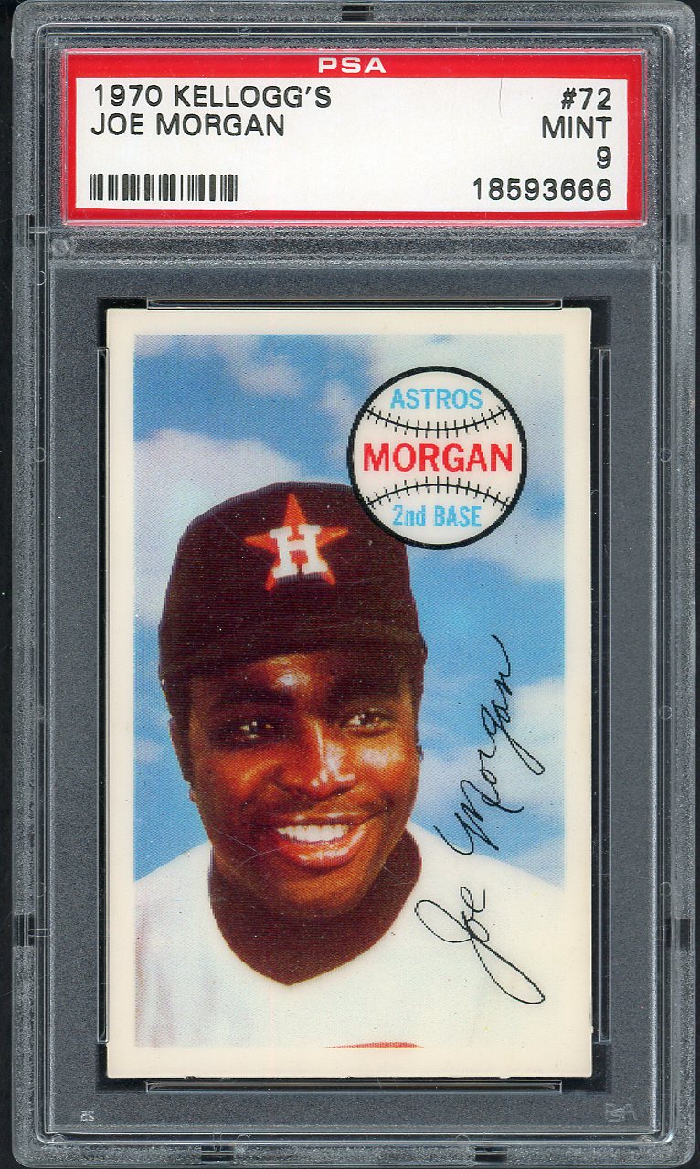 1970 Kelloggs Baseball #072 Joe Morgan Astros PSA 9 MINT 562133