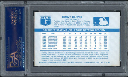 1970 Kelloggs Baseball #074 Tommy Harper Pilots PSA 9 MINT 562135