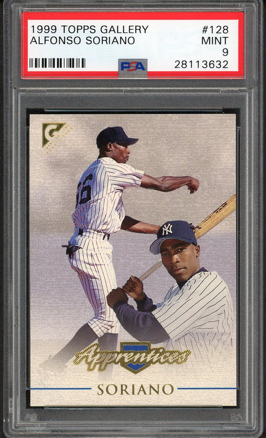 1999 Topps Gallery #128 Alfonso Soriano Yankees PSA 9 MINT 562147