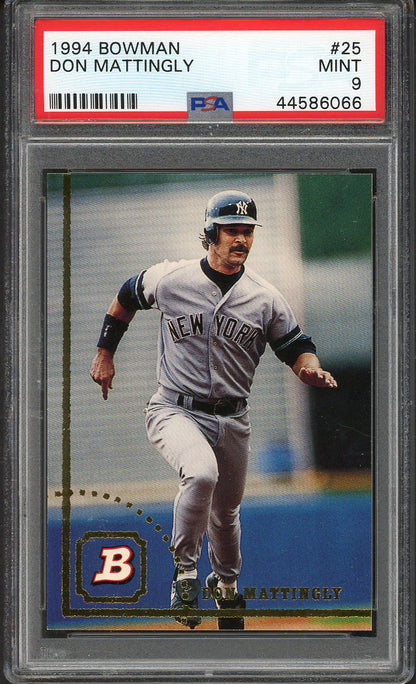 1994 Bowman #025 Don Mattingly Yankees PSA 9 MINT 562150