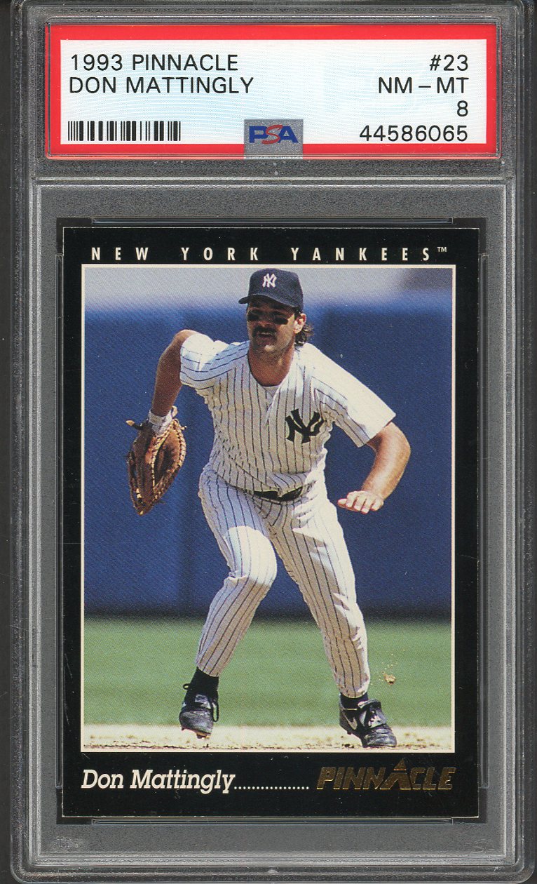 1993 Pinnacle #023 Don Mattingly Yankees PSA 8 NM/MT 562151