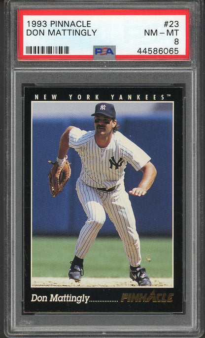 1993 Pinnacle #023 Don Mattingly Yankees PSA 8 NM/MT 562151