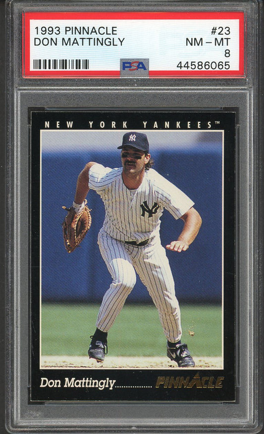 1993 Pinnacle #023 Don Mattingly Yankees PSA 8 NM/MT 562151