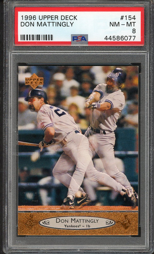 1996 Upper Deck #154 Don Mattingly Yankees PSA 8 NM/MT 562154