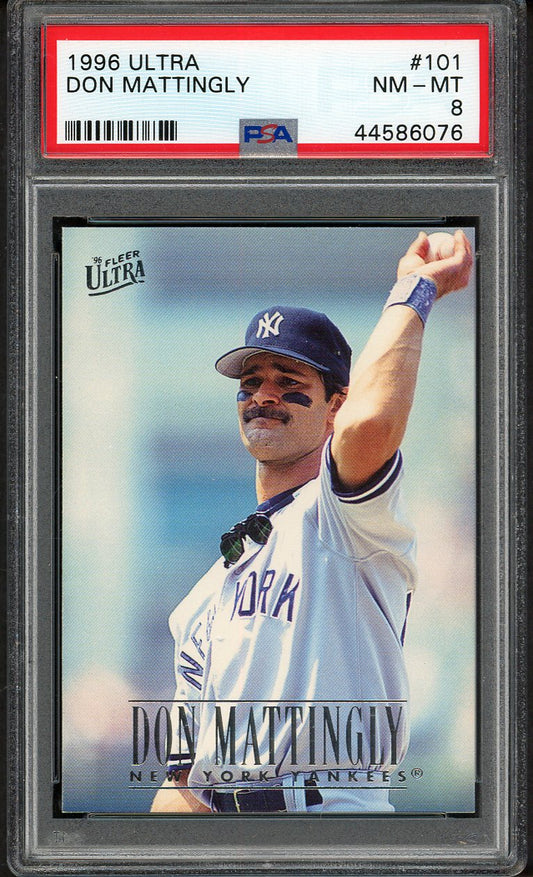1996 Fleer Ultra #101 Don Mattingly Yankees PSA 8 NM/MT 562155