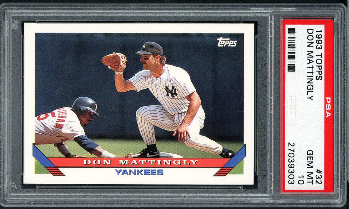 1993 Topps #032 Don Mattingly Yankees PSA 10 GEM MINT 562161
