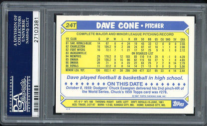 1987 Topps Traded #24T David Cone Mets PSA 10 GEM MINT 562162