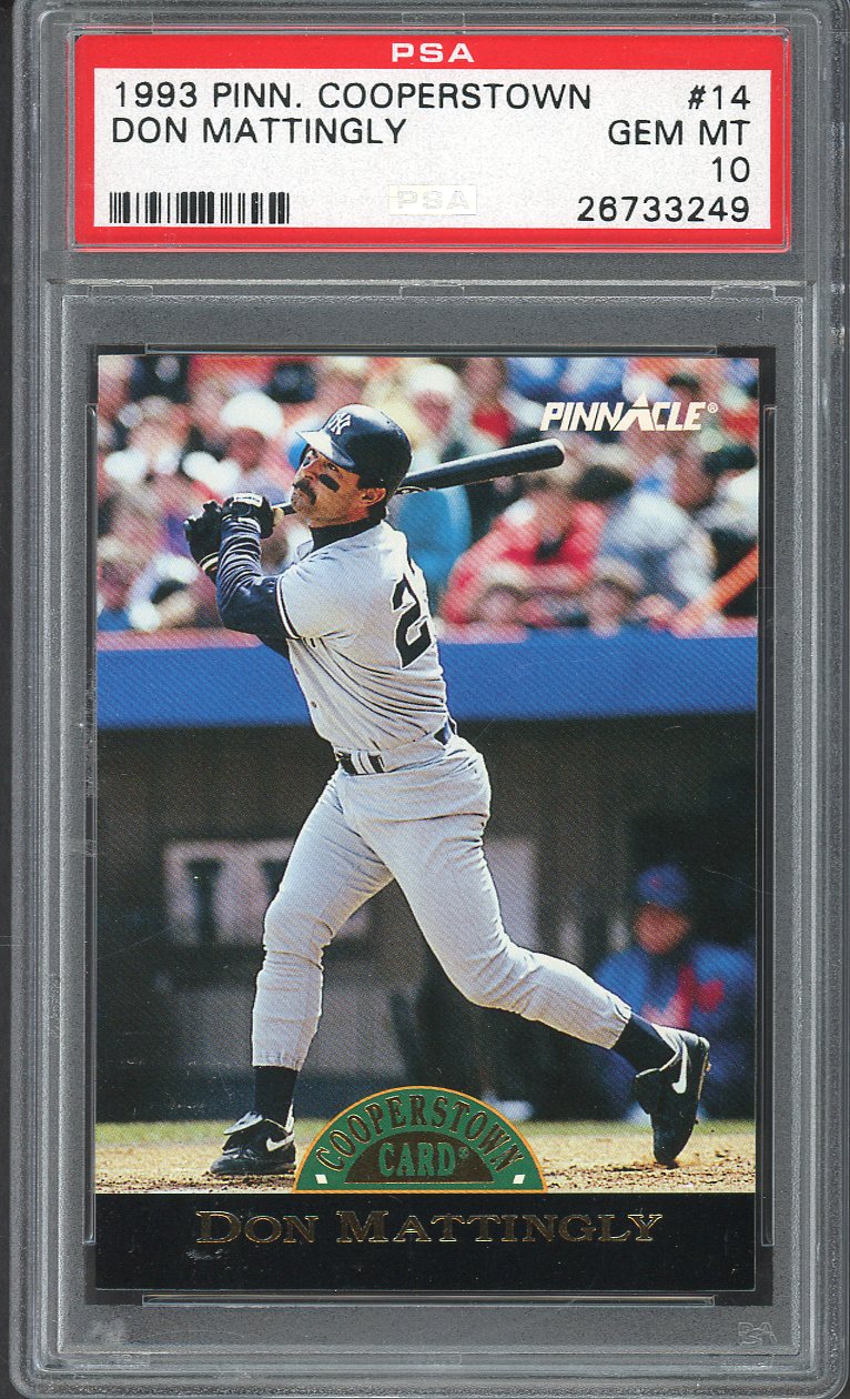 1993 Pinnacle Cooperstown #014 Don Mattingly Yankees PSA 10 GEM MINT 562166