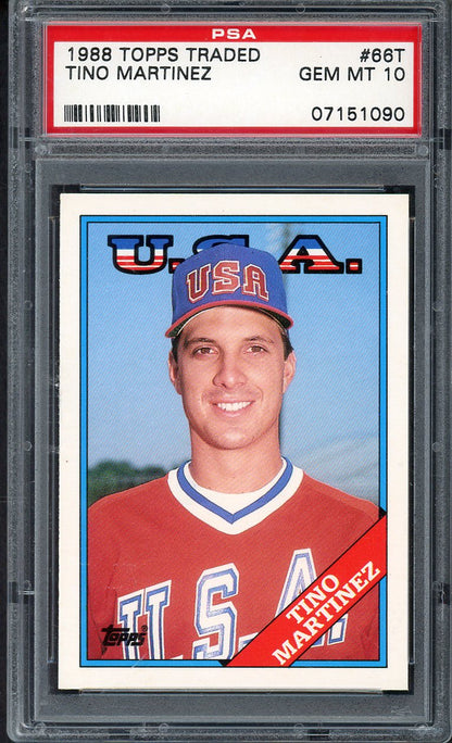 1988 Topps Traded #066T Tino Martinez Team Usa PSA 10 GEM MINT 562178