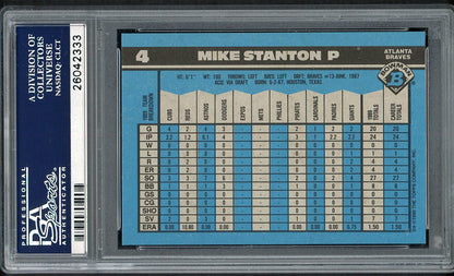 1990 Bowman #004 Mike Stanton Braves PSA 10 GEM MINT 562179