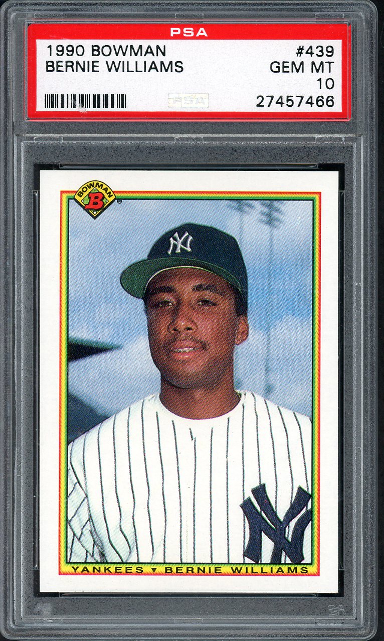 1990 Bowman #439 Bernie Williams Yankees PSA 10 GEM MINT 562180
