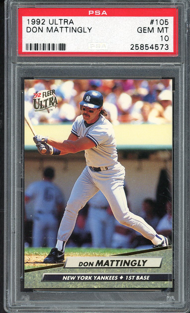1992 Fleer Ultra #105 Don Mattingly Yankees PSA 10 GEM MINT 562181
