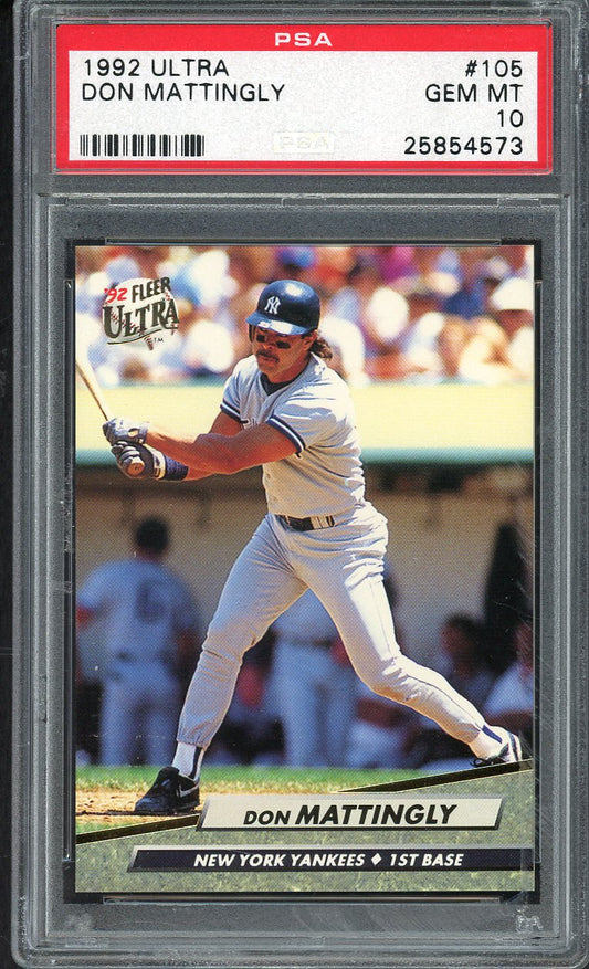 1992 Fleer Ultra #105 Don Mattingly Yankees PSA 10 GEM MINT 562181