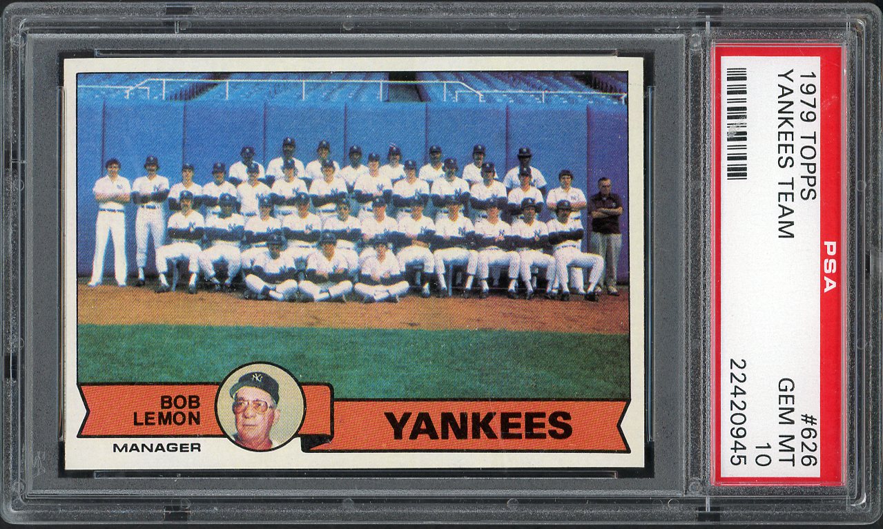 1979 Topps Baseball #626 New York Yankees Team PSA 10 GEM MINT 562192