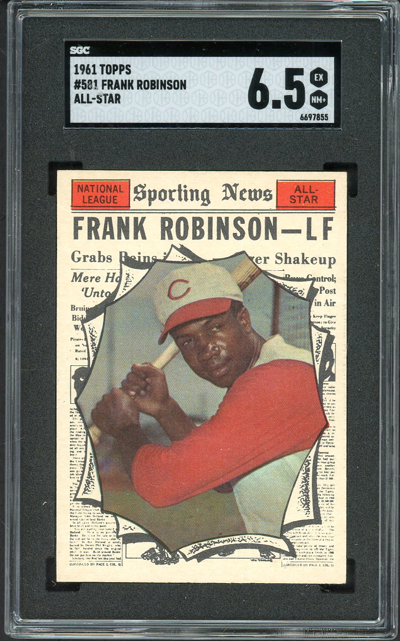 1961 Topps Baseball #581 Frank Robinson A.S. Reds SGC 6.5 EX-MT+ 562208