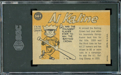 1960 Topps Baseball #561 Al Kaline A.S. Tigers SGC 6 EX-MT 562209