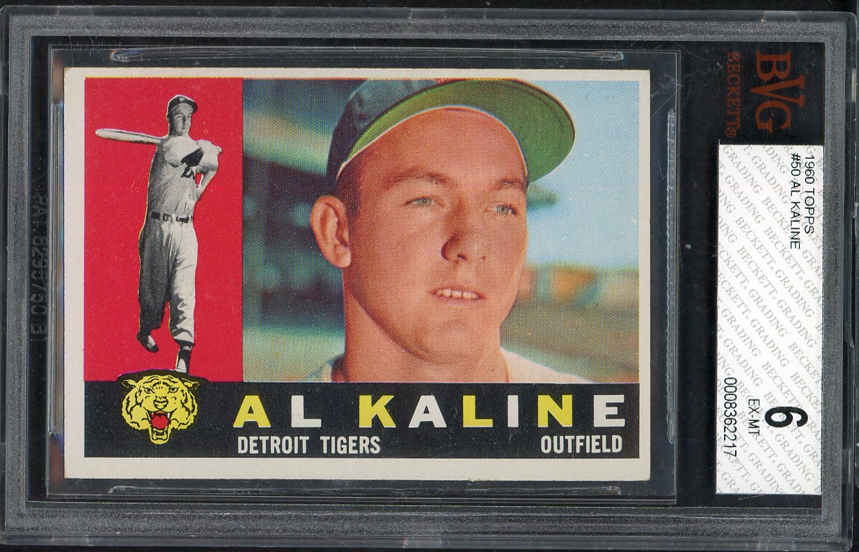 1960 Topps Baseball #050 Al Kaline Tigers BVG 6 EX-MT 562213