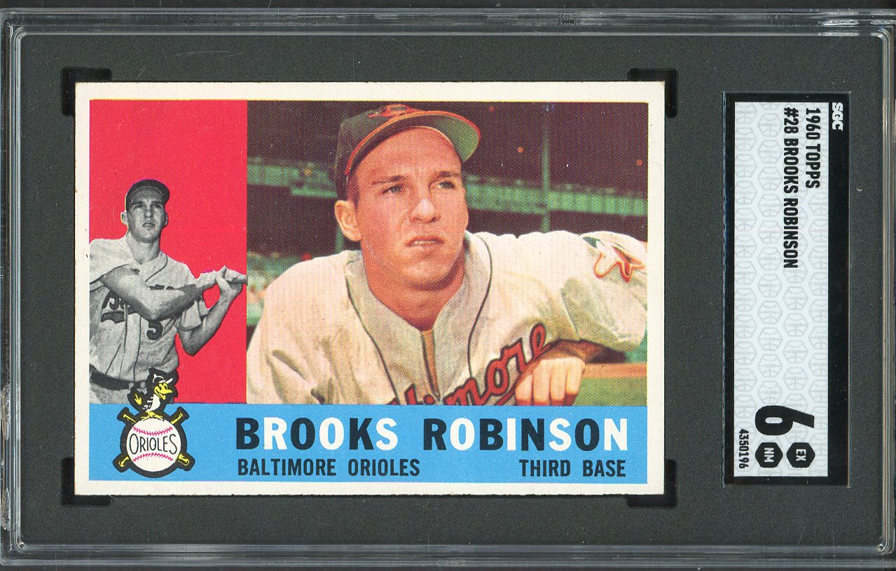 1960 Topps Baseball #28 Brooks Robinson Orioles SGC 6 EX-MT 562215