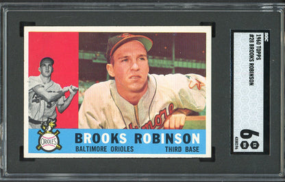1960 Topps Baseball #28 Brooks Robinson Orioles SGC 6 EX-MT 562215