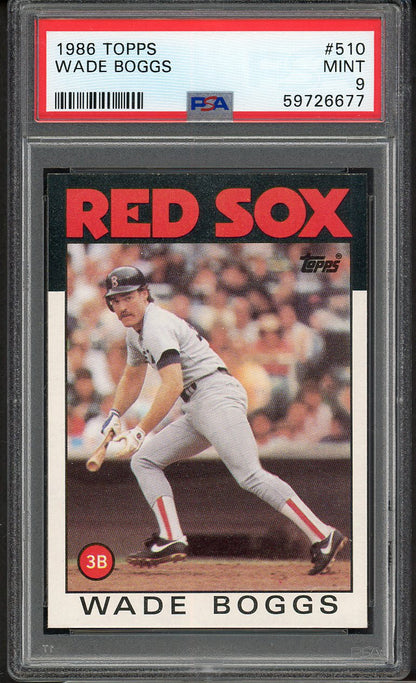 1986 Topps #510 Wade Boggs Red Sox PSA 9 MINT 562218