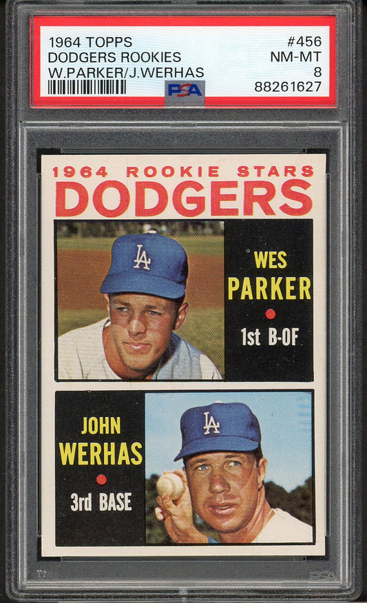 1964 Topps Baseball #456 Wes Parker Dodgers PSA 8 NM/MT 562222