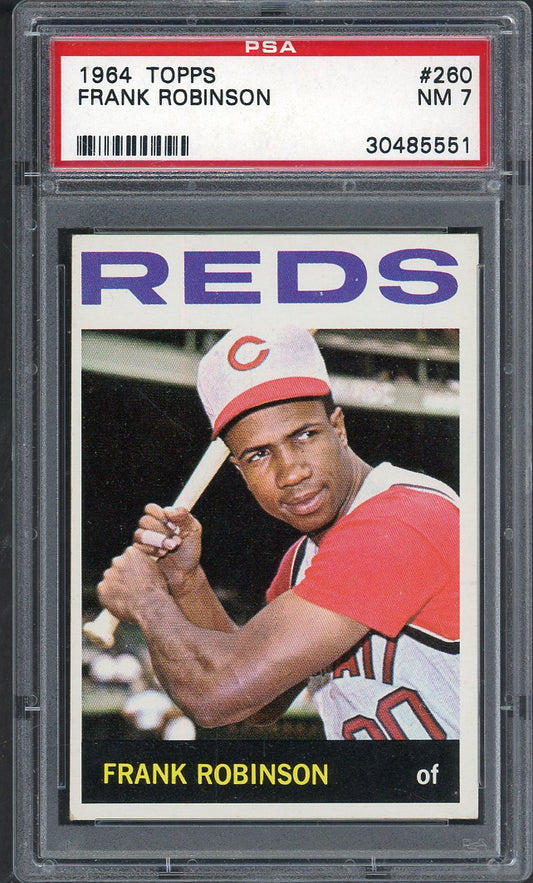 1964 Topps Baseball #260 Frank Robinson Reds PSA 7 NM 562232