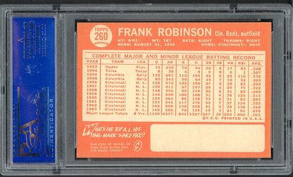 1964 Topps Baseball #260 Frank Robinson Reds PSA 7 NM 562232