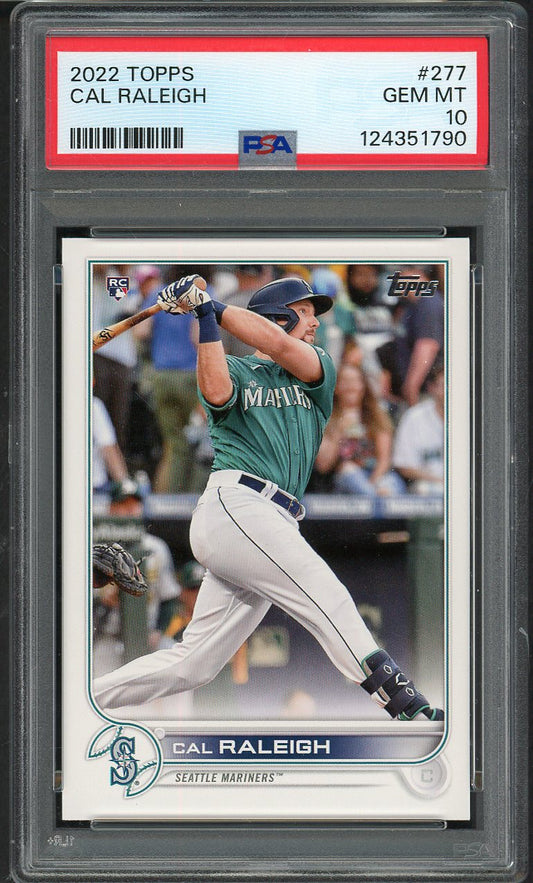 2022 Topps #277 Cal Raleigh Mariners PSA 10 GEM MINT 562236
