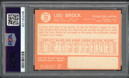 1964 Topps Baseball #029 Lou Brock Cubs PSA 6 EX-MT 562245