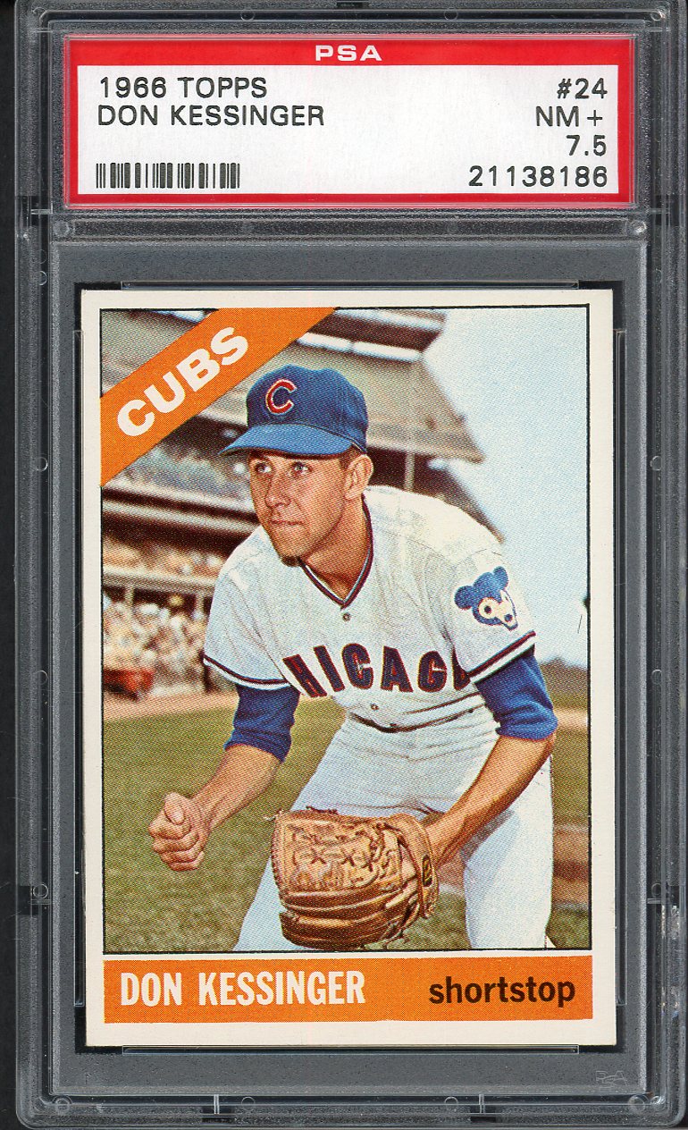 1966 Topps Baseball #024 Don Kessinger Cubs PSA 7.5 NM+ 562250