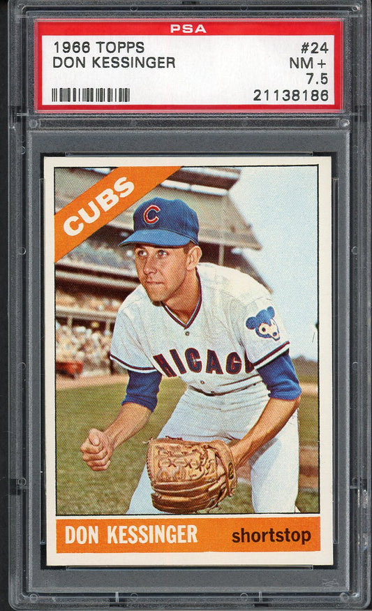 1966 Topps Baseball #024 Don Kessinger Cubs PSA 7.5 NM+ 562250