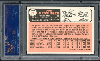 1966 Topps Baseball #024 Don Kessinger Cubs PSA 7.5 NM+ 562250