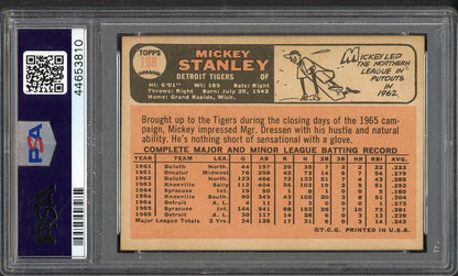 1966 Topps Baseball #198 Mickey Stanley Tigers PSA 6 EX-MT 562251
