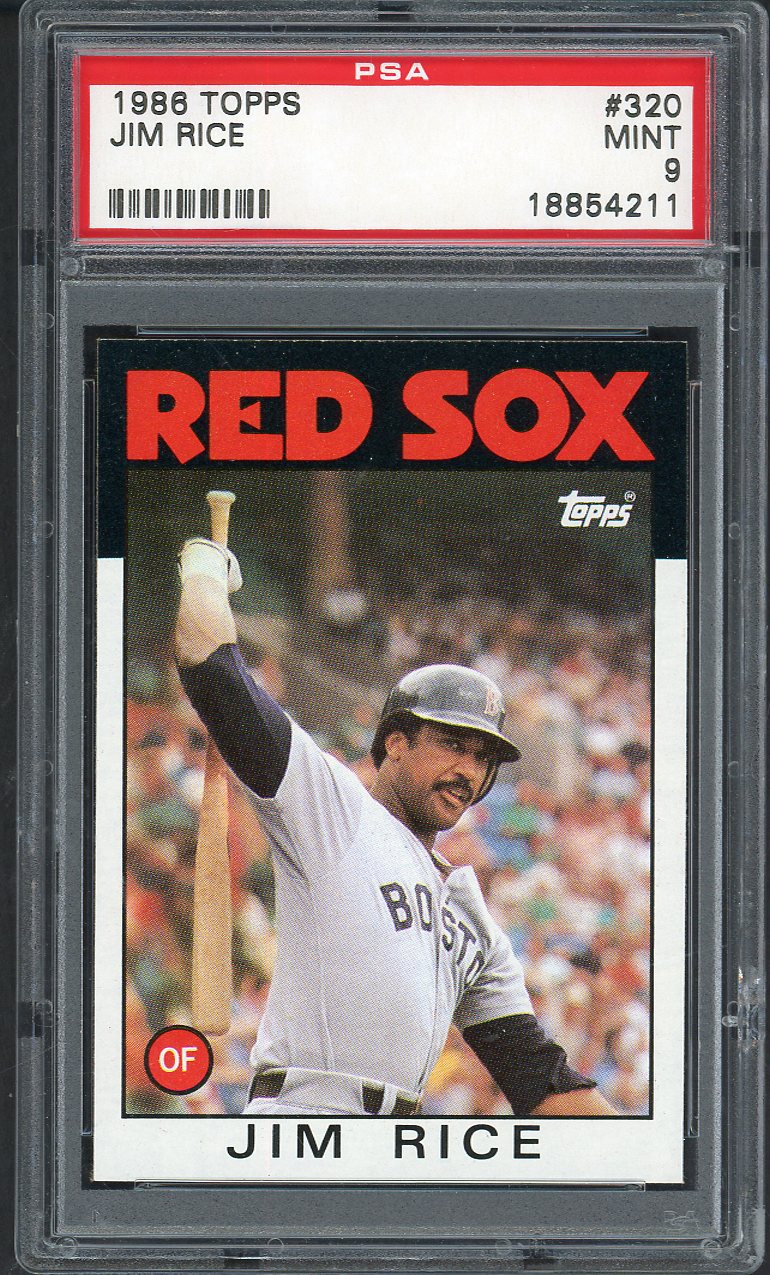 1986 Topps #320 Jim Rice Red Sox PSA 9 MINT 562284